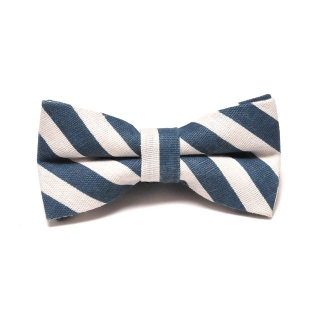Купить галстук-бабочку в синюю полоску