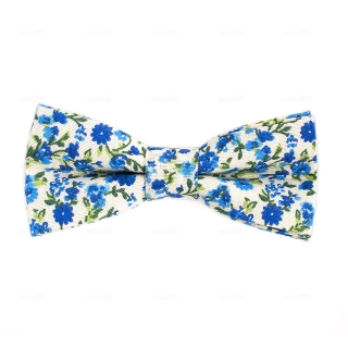Купить дизайнерскую галстук-бабочку с цветами