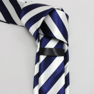 Узкий галстук #065 (полосатый)