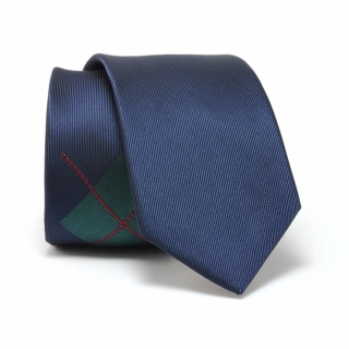 Синий галстук с ромбами из вискозы