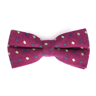 Фиолетовая галстук-бабочка со вставками