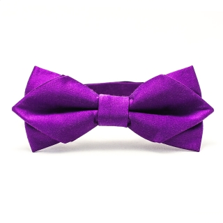 Фиолетовая шелковая галстук-бабочка