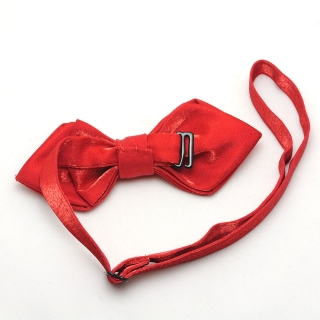 Купить красную галстук-бабочку с бархатным эффектом
