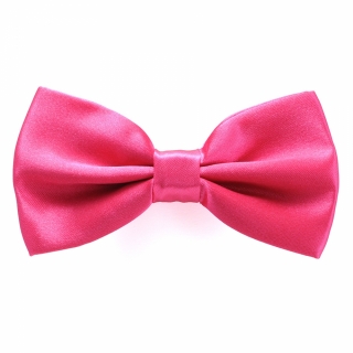 Розовая галстук-бабочка на застежке