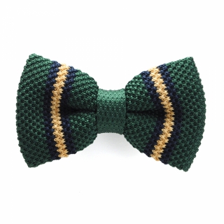 Купить зеленую вязаную галстук-бабочку