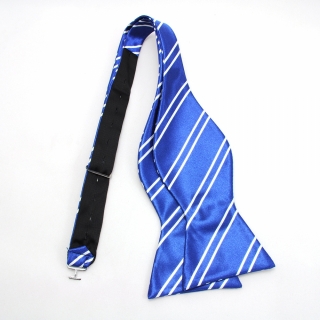 Синий мужской галстук бабочка самовяз