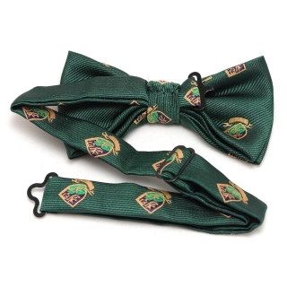 Купить зеленую галстук бабочку с гербом