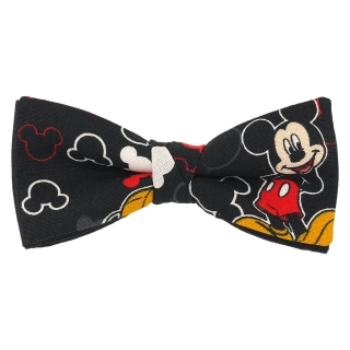 Купить черный галстук-бабочка с Микки Маусом