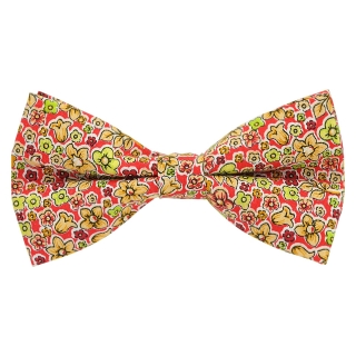 Купить цветочную галстук-бабочку на застежке с яркими вставками.