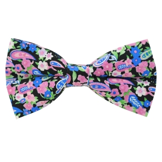Купить модную галстук-бабочку цветочного цвета из плотной хлопковой ткани