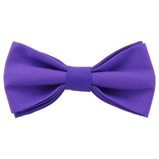 Яркая галстук-бабочка фиолетового цвета