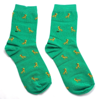 Носки зеленые жираф