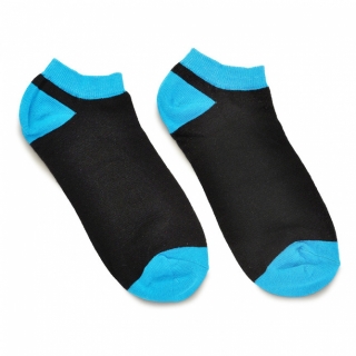 Черно-голубые женские носки