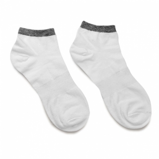 Укороченные белые носки из хлопка