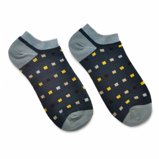 Темно-серые носки с прямоугольниками