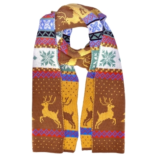 Купить шарф с оленями