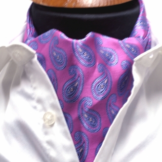 Купить сиреневый галстук Аскот шейный платок