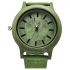 Деревянные часы зеленого цвета thumb