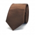 Узкий коричневый галстук с текстурой thumb