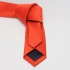 Узкий однотонный красный галстук thumb