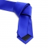 Однотонный узкий галстук синего цвета thumb