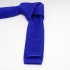 Вязаный галстук синего цвета thumb