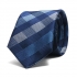 Купить узкий галстук в темно-синюю клетку thumb