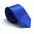 Узкий синий галстук атласный thumb