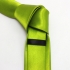Ярко-зеленый узкий галстук атласный thumb