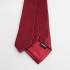 Однотонный бордовый узкий мужской галстук thumb