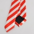 Узкий галстук в полоску красный с белым thumb