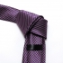 Узкий лиловый галстук в мелкую клетку thumb