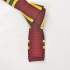Бордовый вязаный галстук в полоску thumb