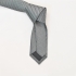 Узкий черно-белый галстук с узором из вискозы thumb
