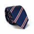 Купить темно-синий галстук в полоску thumb