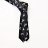 Черный мужской галстук с рисунком зебры thumb