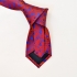 Бордовый галстук с цветочным рисунком thumb