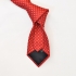 Мужской галстук красный с квадратами thumb
