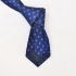 Синий галстук с вышитыми кругами thumb