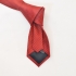 Фактурный красный галстук из вискозы thumb