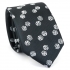 Купить стильный модный узкий галстук с узорами в виде костей thumb