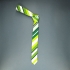 Недорогой узкий мужской галстук зеленого цвета с фактурным узором. thumb
