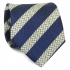 Купить узкий мужской галстук синего цвета с фактурным узором. thumb