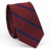 Купить узкий мужской галстук бордового цвета в полоску. thumb