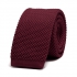 Купить однотонный бордовый вязаный галстук thumb