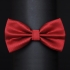 Однотонный бордовый галстук бабочка thumb