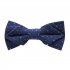 Купить синюю галстук-бабочку с цветными вставками thumb
