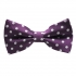 Фиолетовая галстук-бабочка в горошек thumb