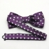 Купить фиолетовую галстук-бабочку в горошек thumb