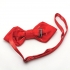 Купить красную галстук-бабочку с бархатным эффектом thumb